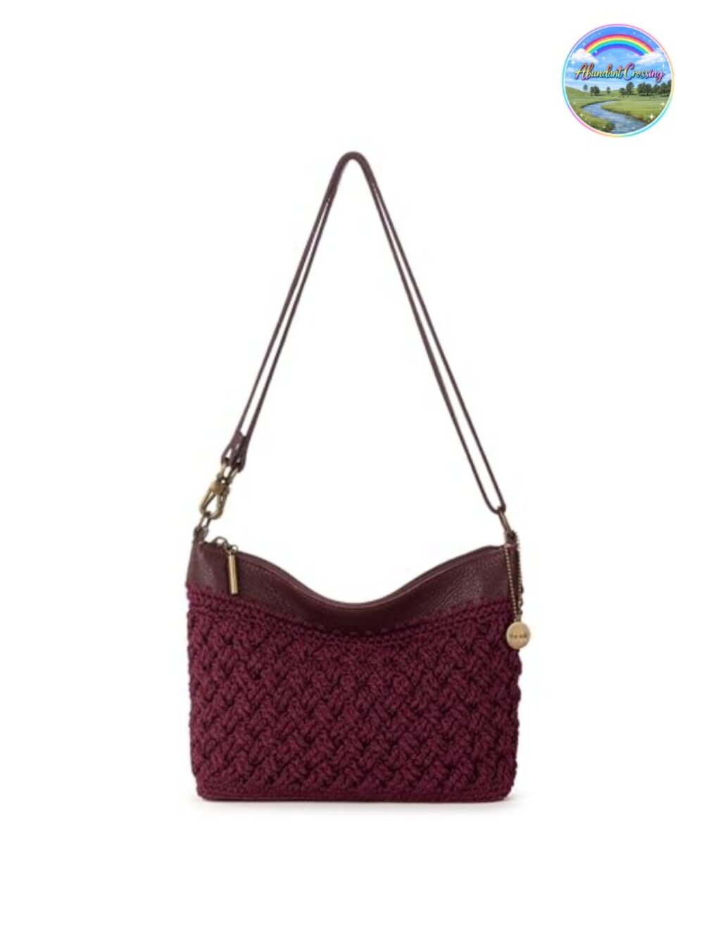Hand Crochet Convertible Crossbody Clutch Wristlet Vegan Certified